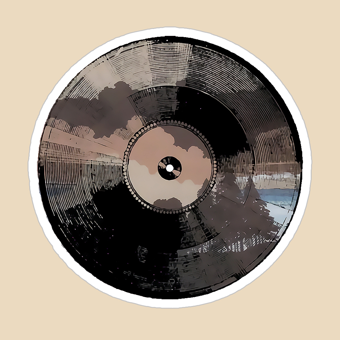استیکر gramaphone disc کد 1107