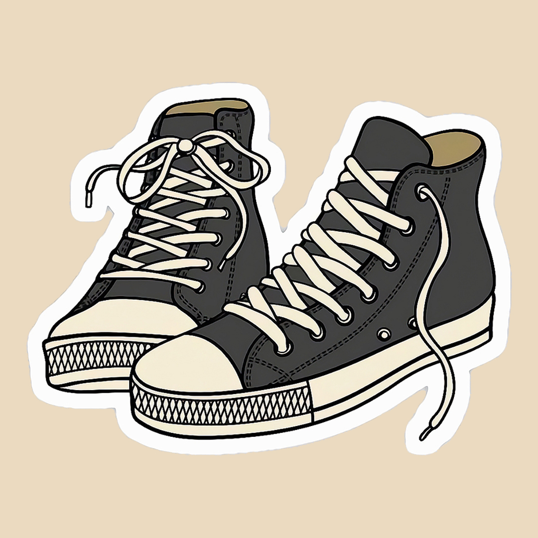 استیکر convers shoes کد 1180