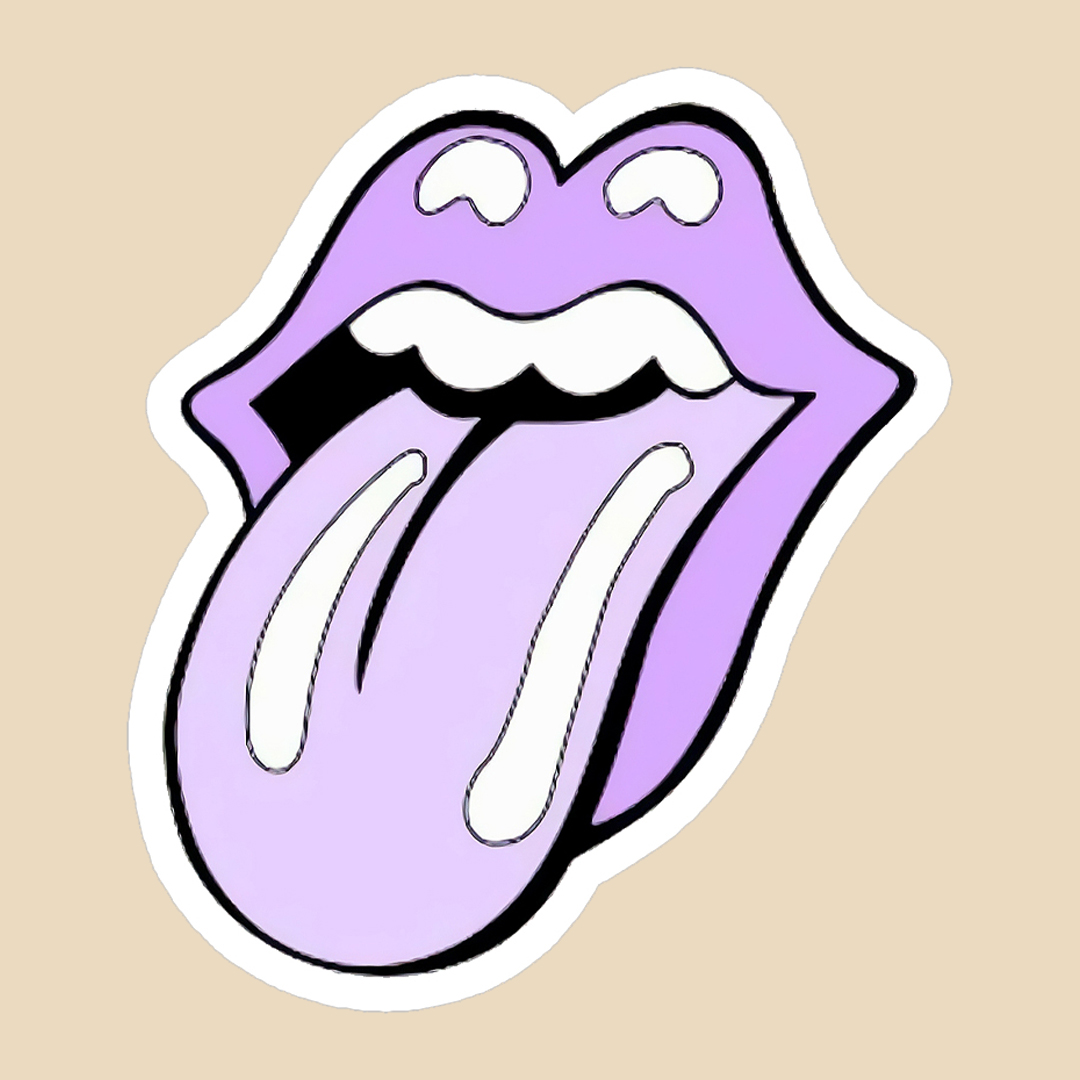 استیکر purplue lips کد 1186