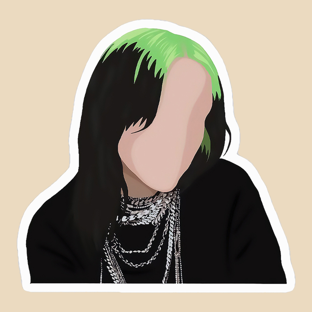 استیکر billie eilish کد 1222