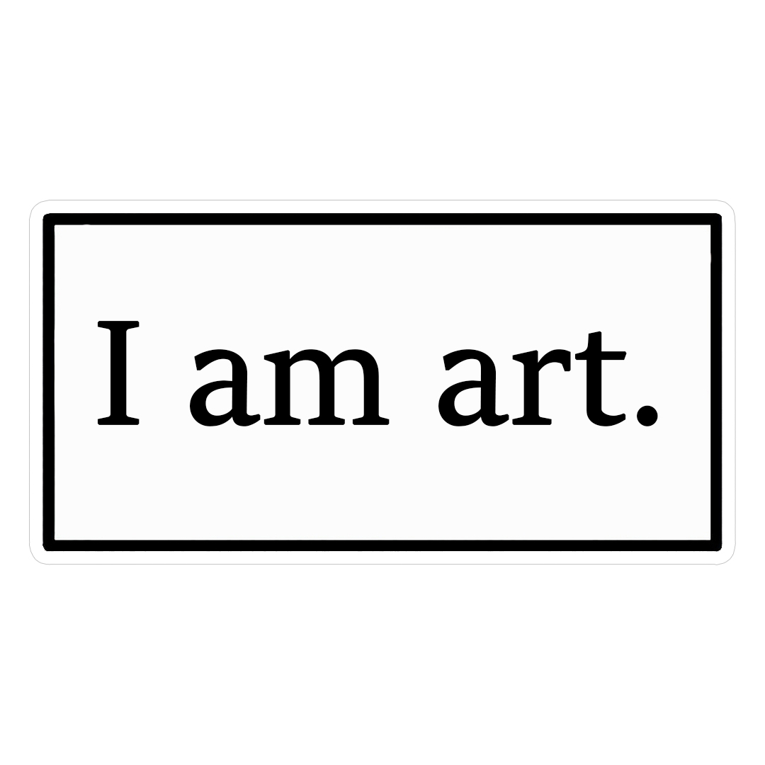 استیکر I am art کد 1328