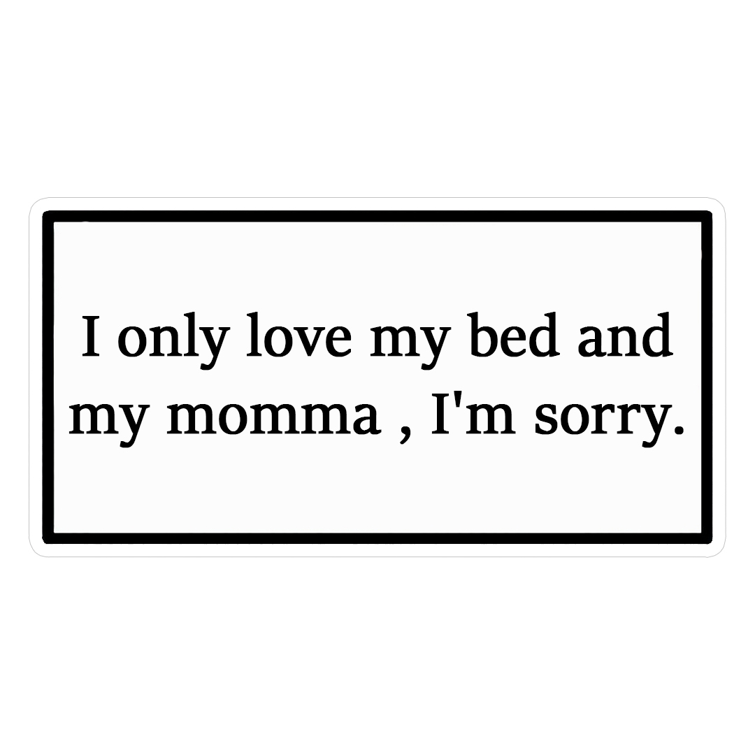 استیکر my bed and mom کد 1347
