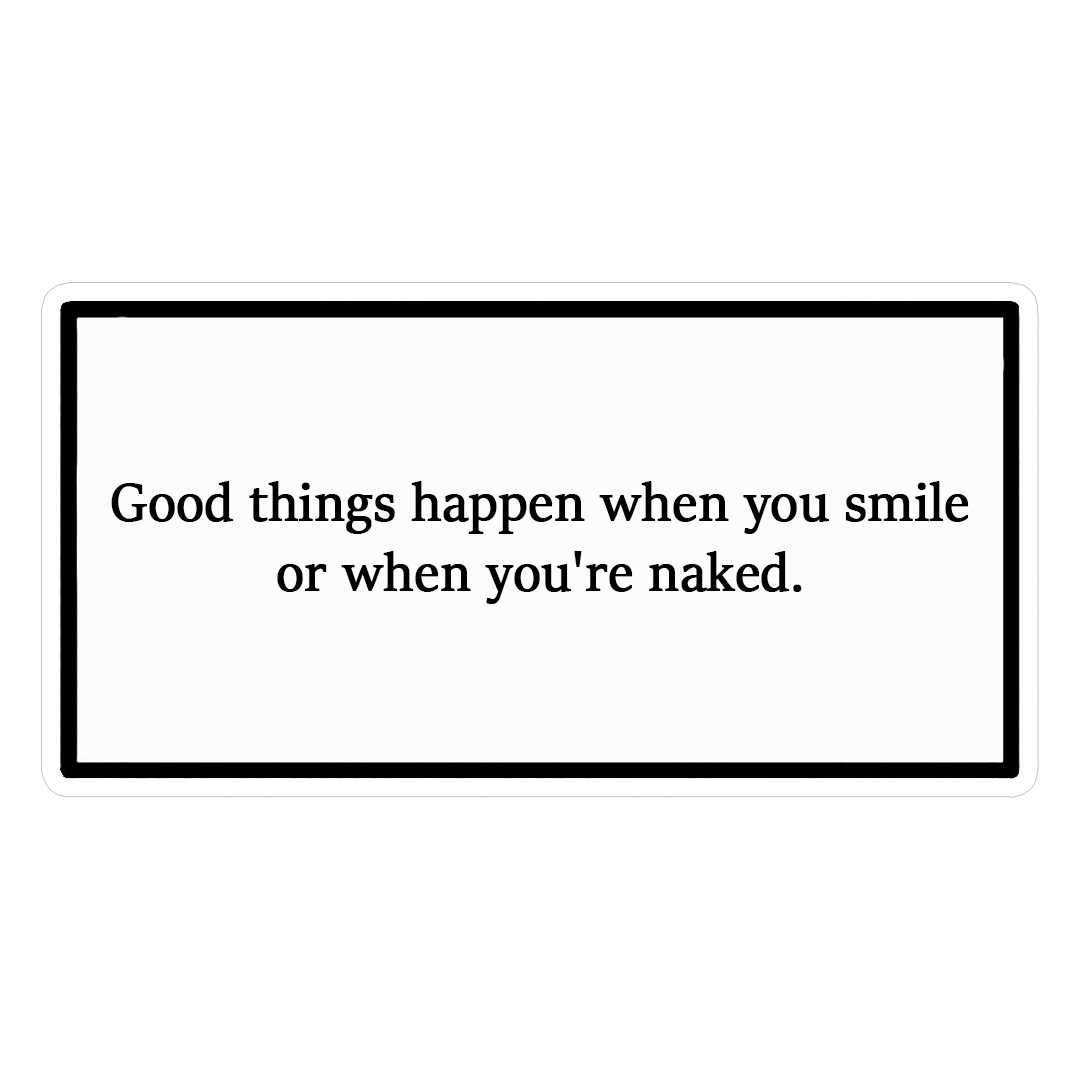 استیکر smile or naked کد 1355