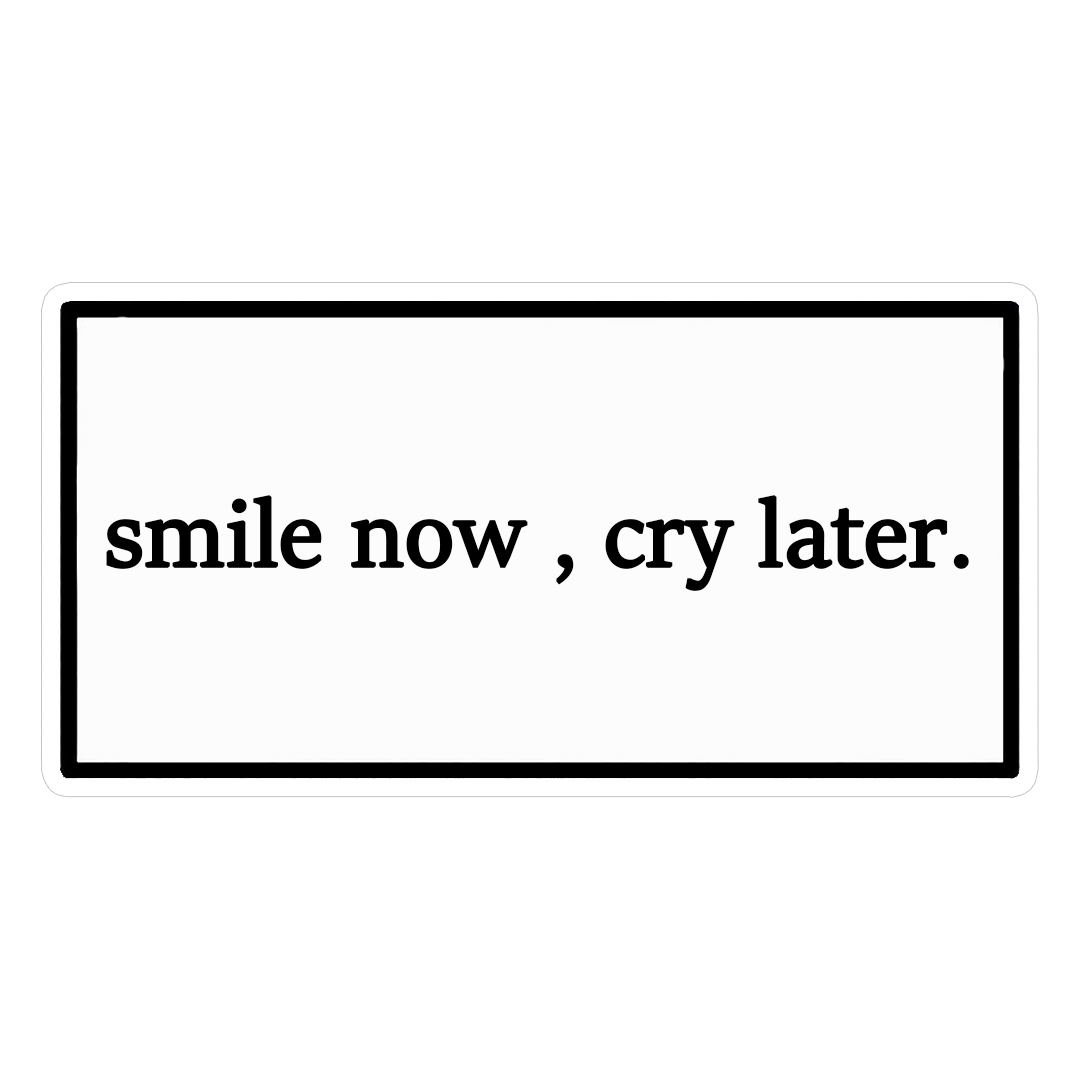 استیکر cry later کد 1357