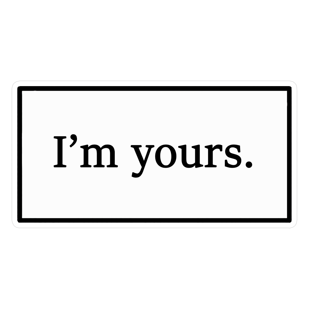 استیکر I'm Yours کد 1364