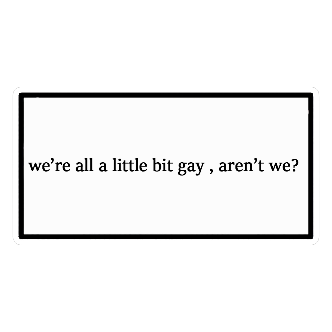 استیکر a little bit gay کد 1371