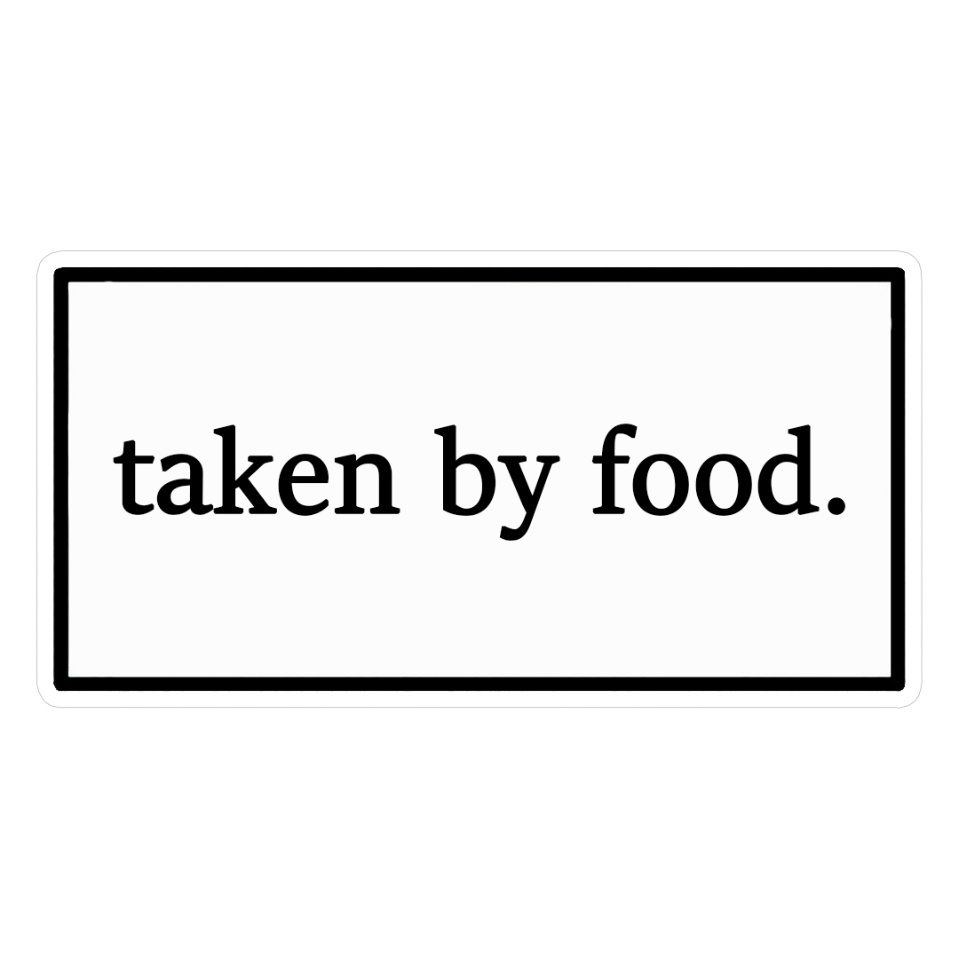 استیکر taken by food کد 1372