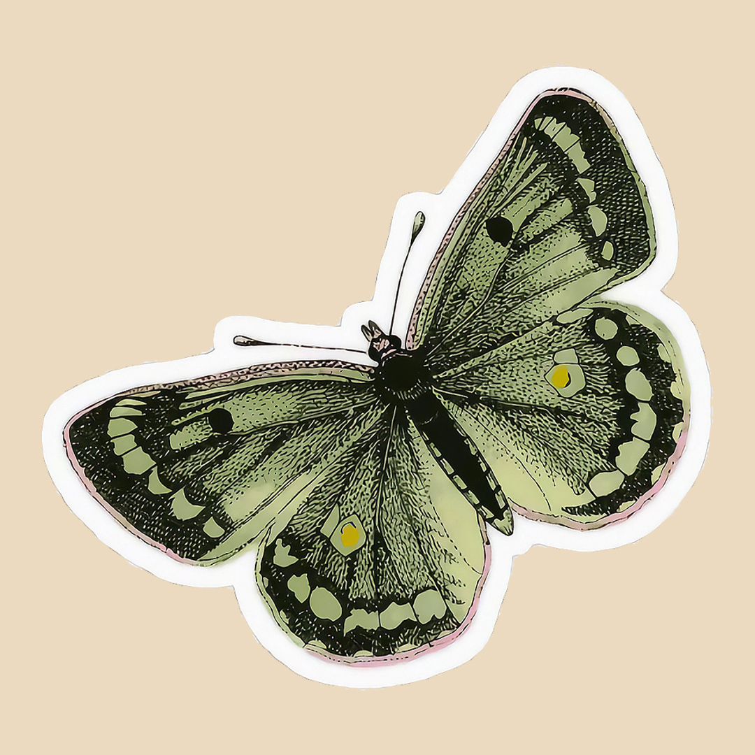 استیکر green butterfly کد 1464
