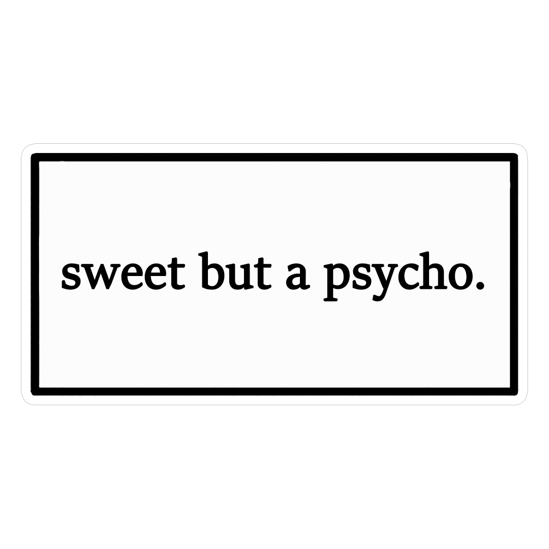 استیکر sweet but psycho کد 1380