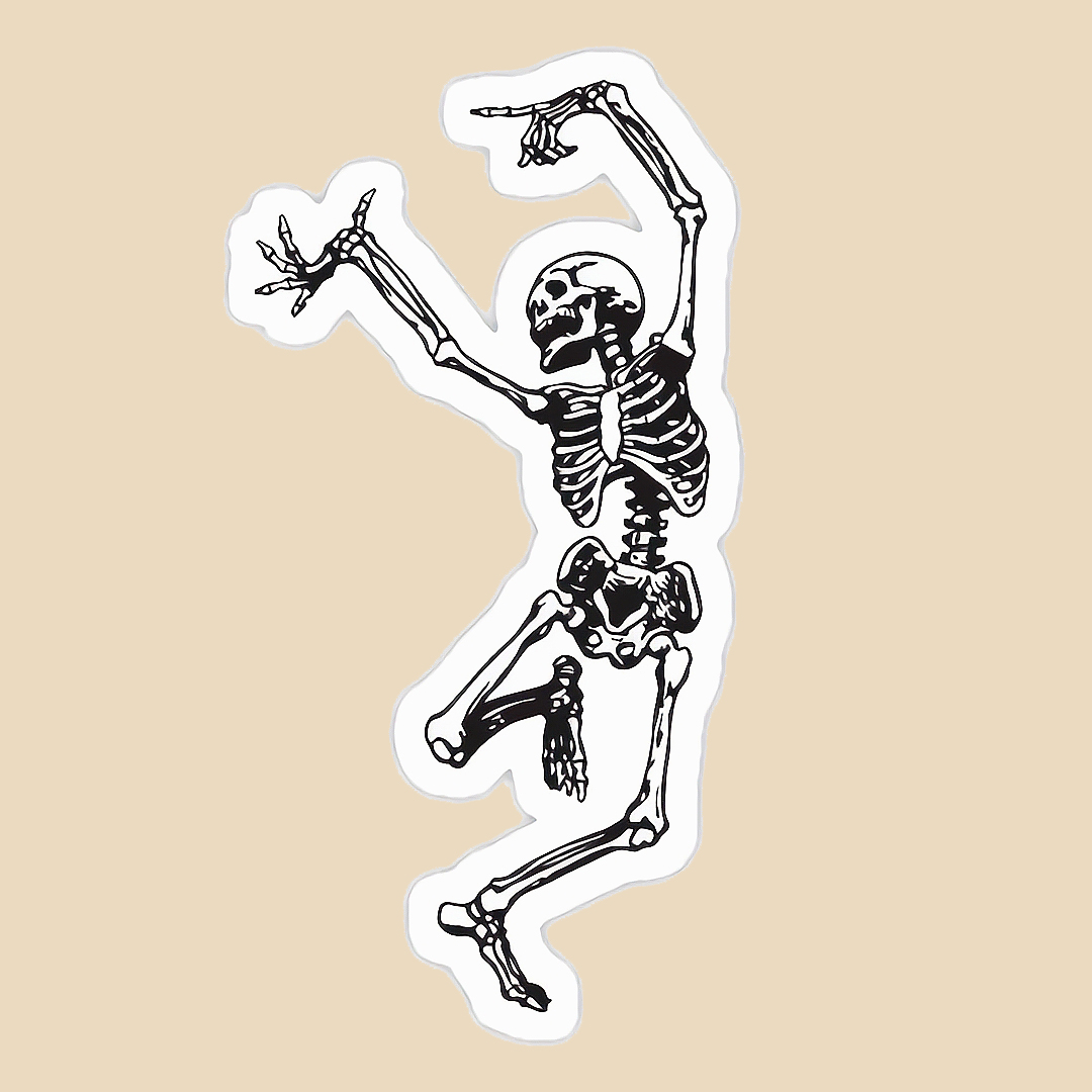 استیکر dance skeleton کد 1510
