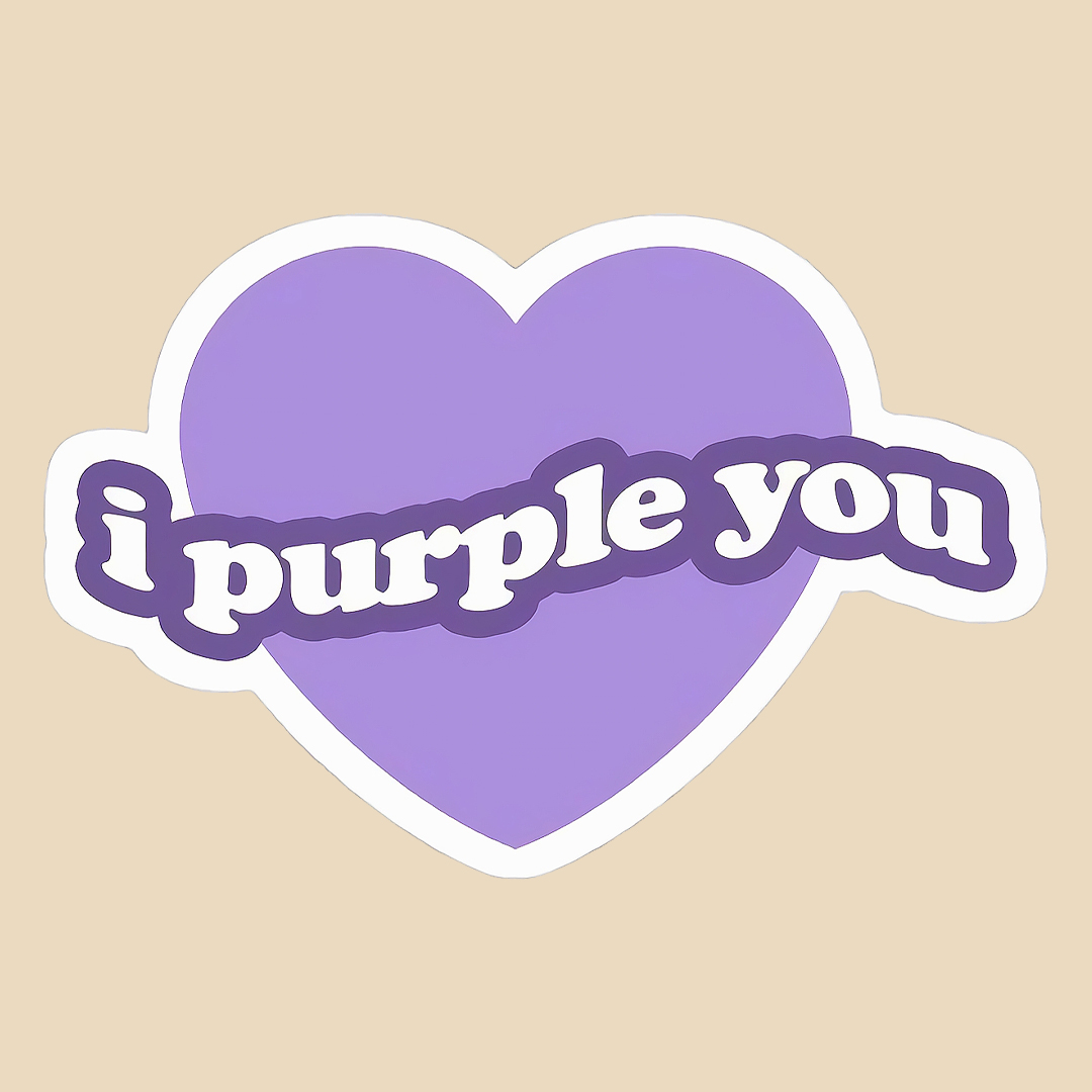 استیکر i purple you کد 1604