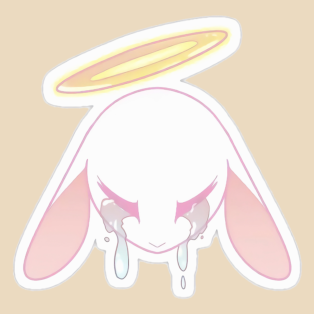 استیکر crying angel کد 1641