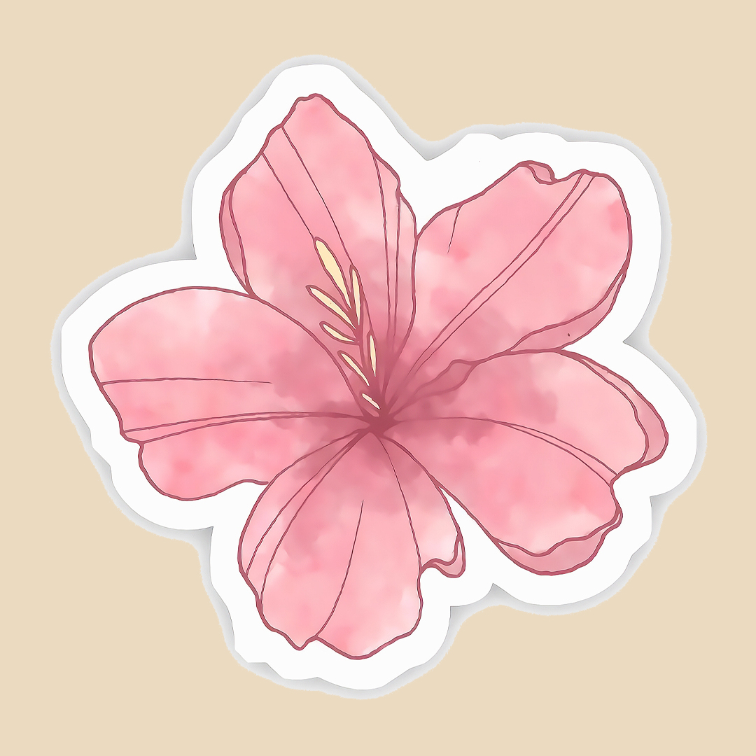 استیکر flower کد 1594