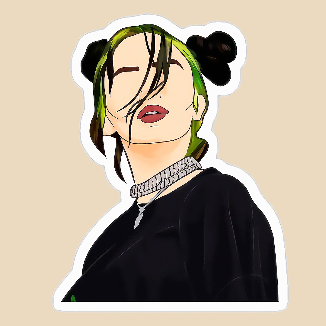 استیکر billie eilish کد 1678