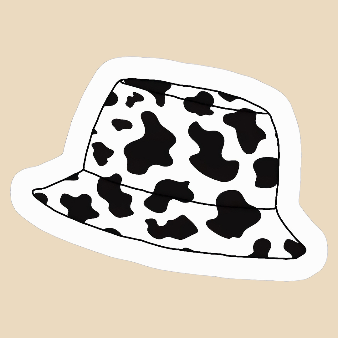 استیکر cow hat کد 1886