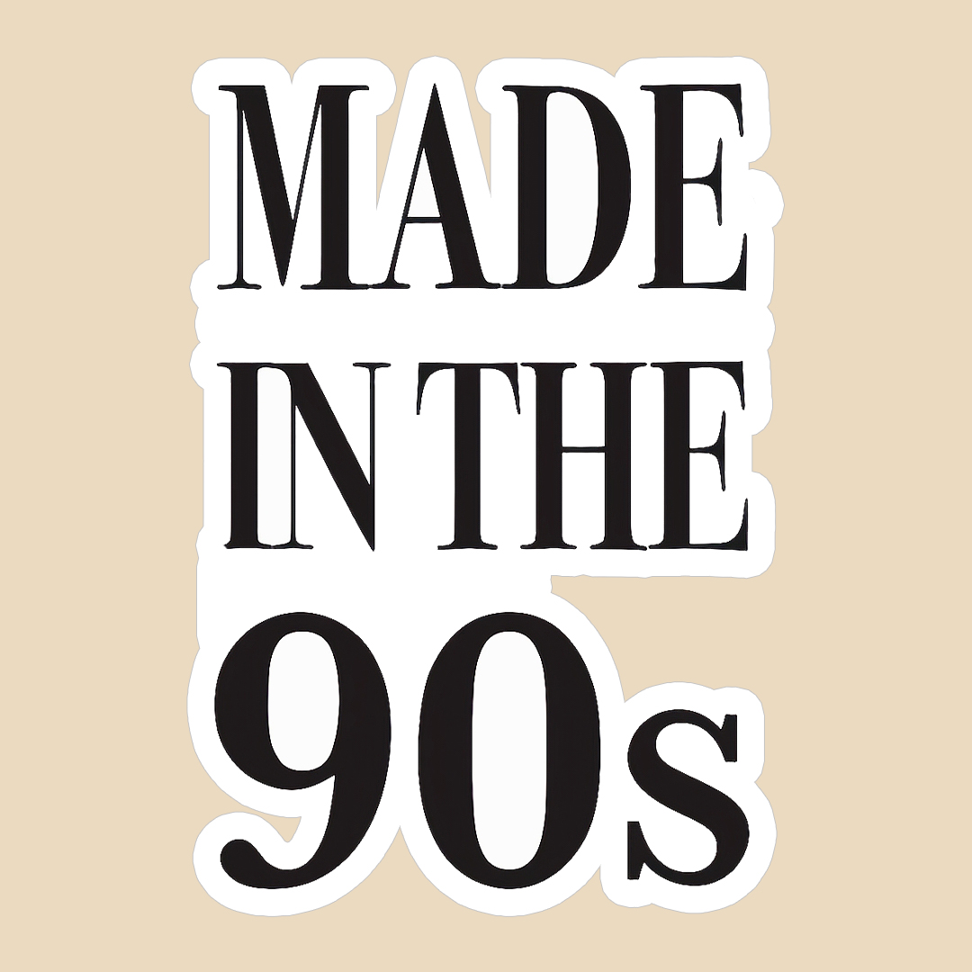استیکر made in the 90s کد 2136