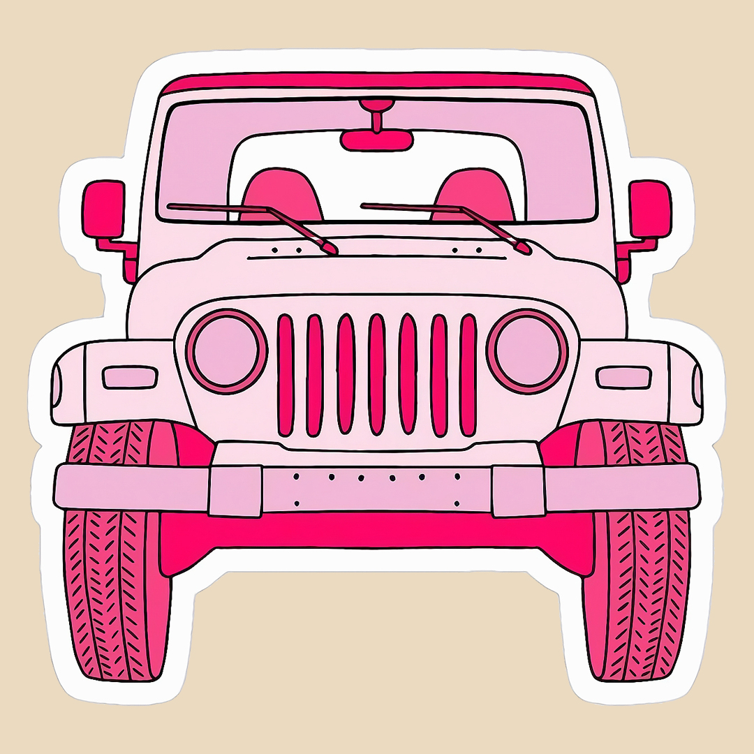 استیکر pinky jeep کد 2138