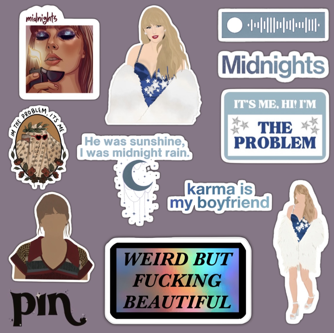 پک استیکر midnights