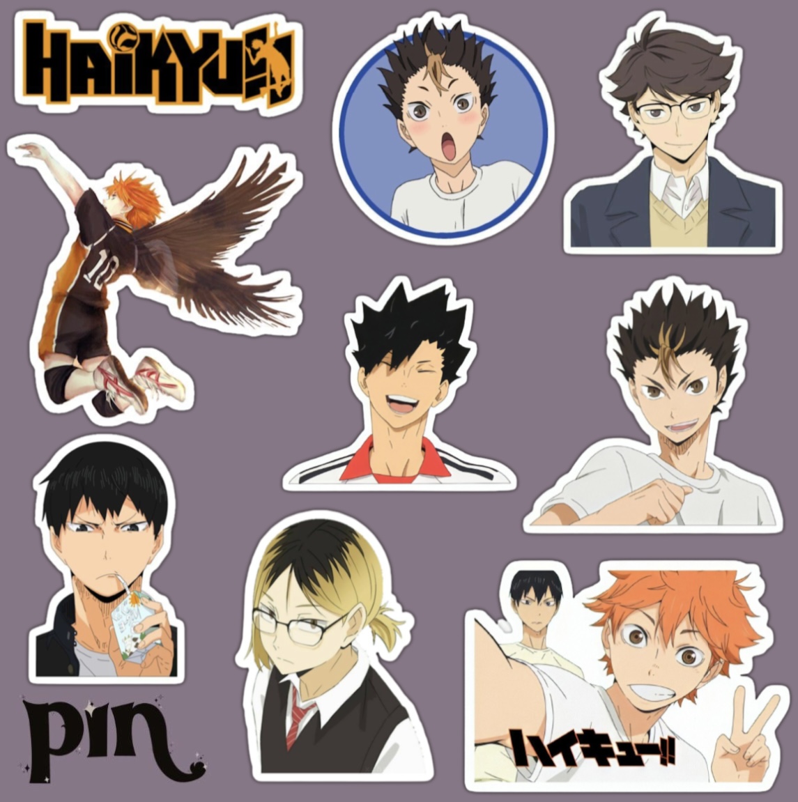 پک استیکر haikyuu