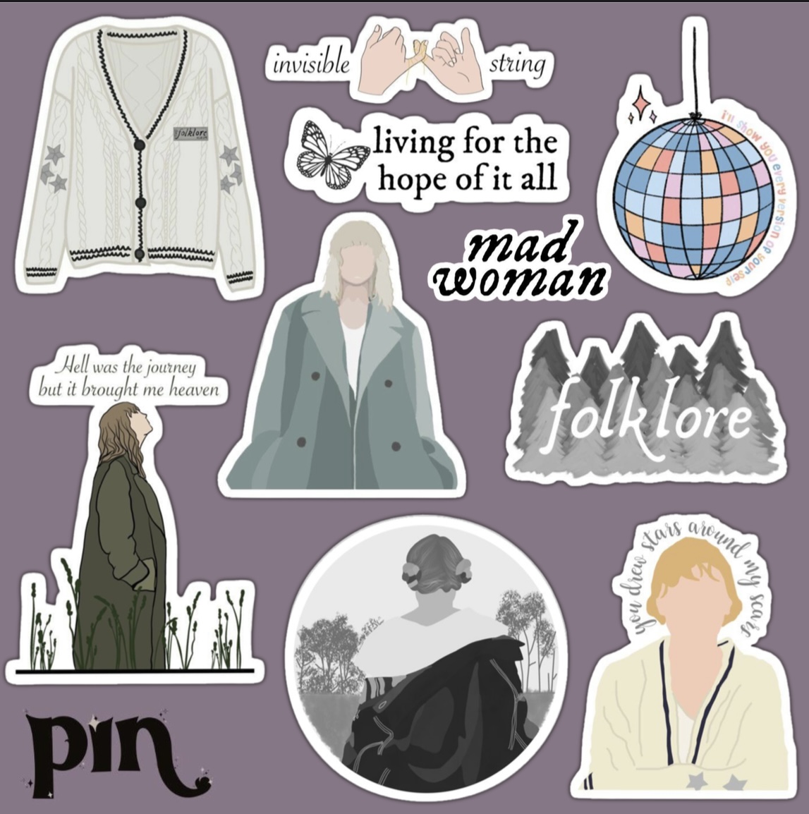 پک استیکر folklore