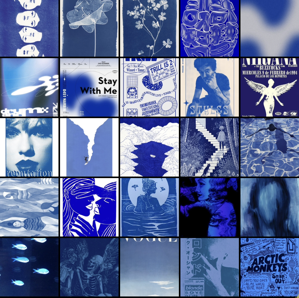 پک پوستر آبی - ۳۸ عددی