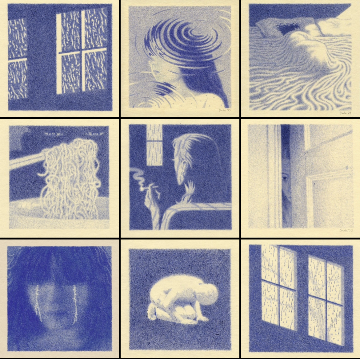 پک پوستر مربعی آبی - ۱۰ عددی