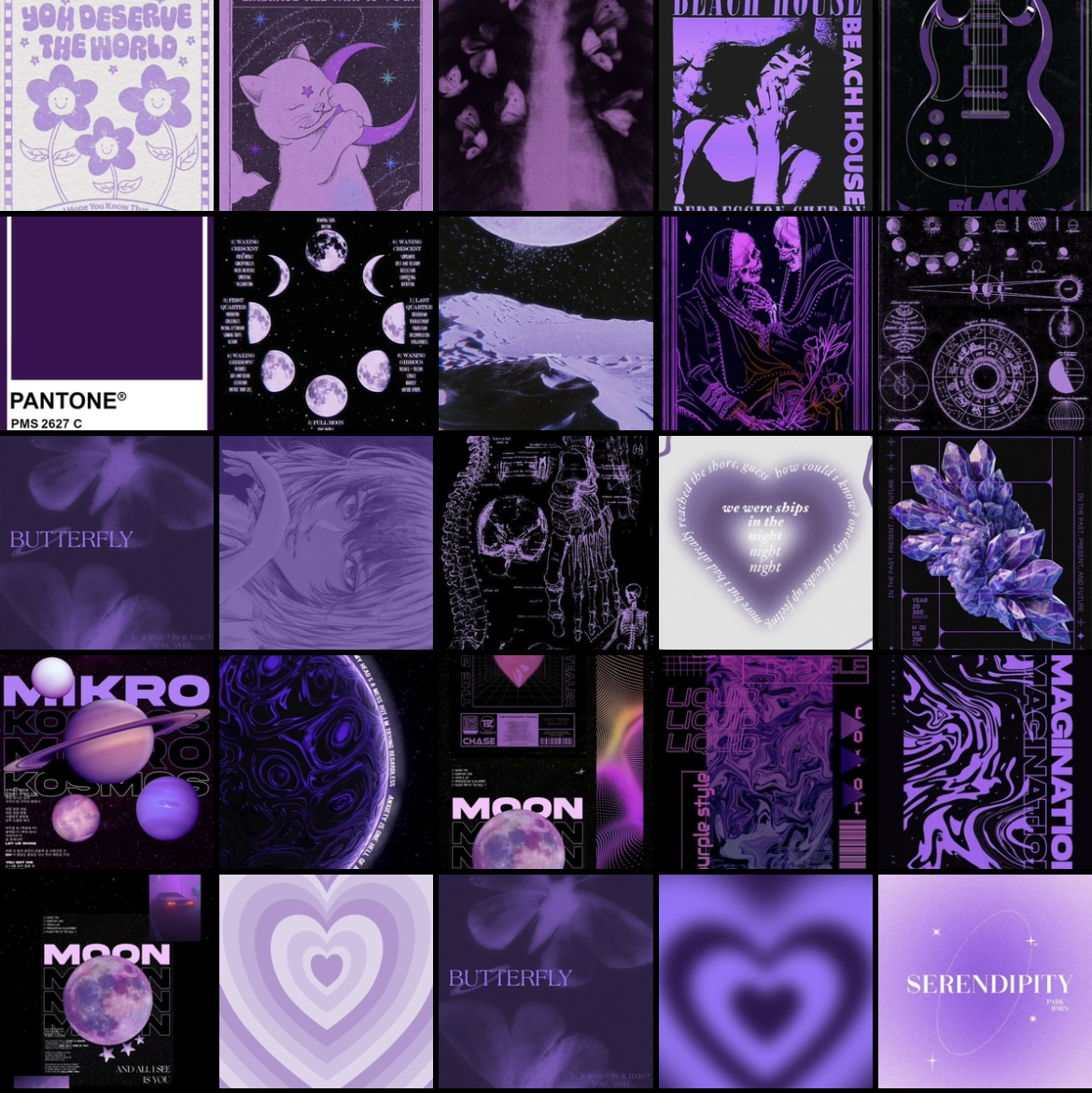 پک پوستر بنفش - ۳۲ عددی