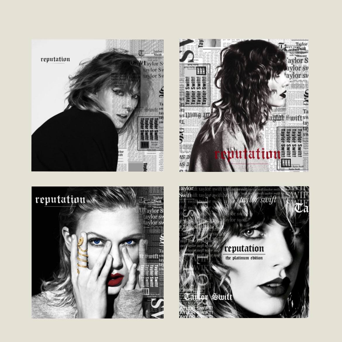 پک پوستر مربعی تیلور ( رپیوتیشن )