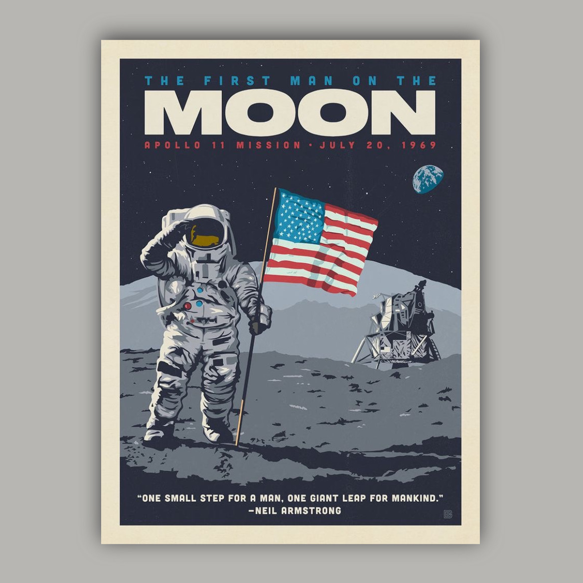 پوستر اولین مرد روی ماه