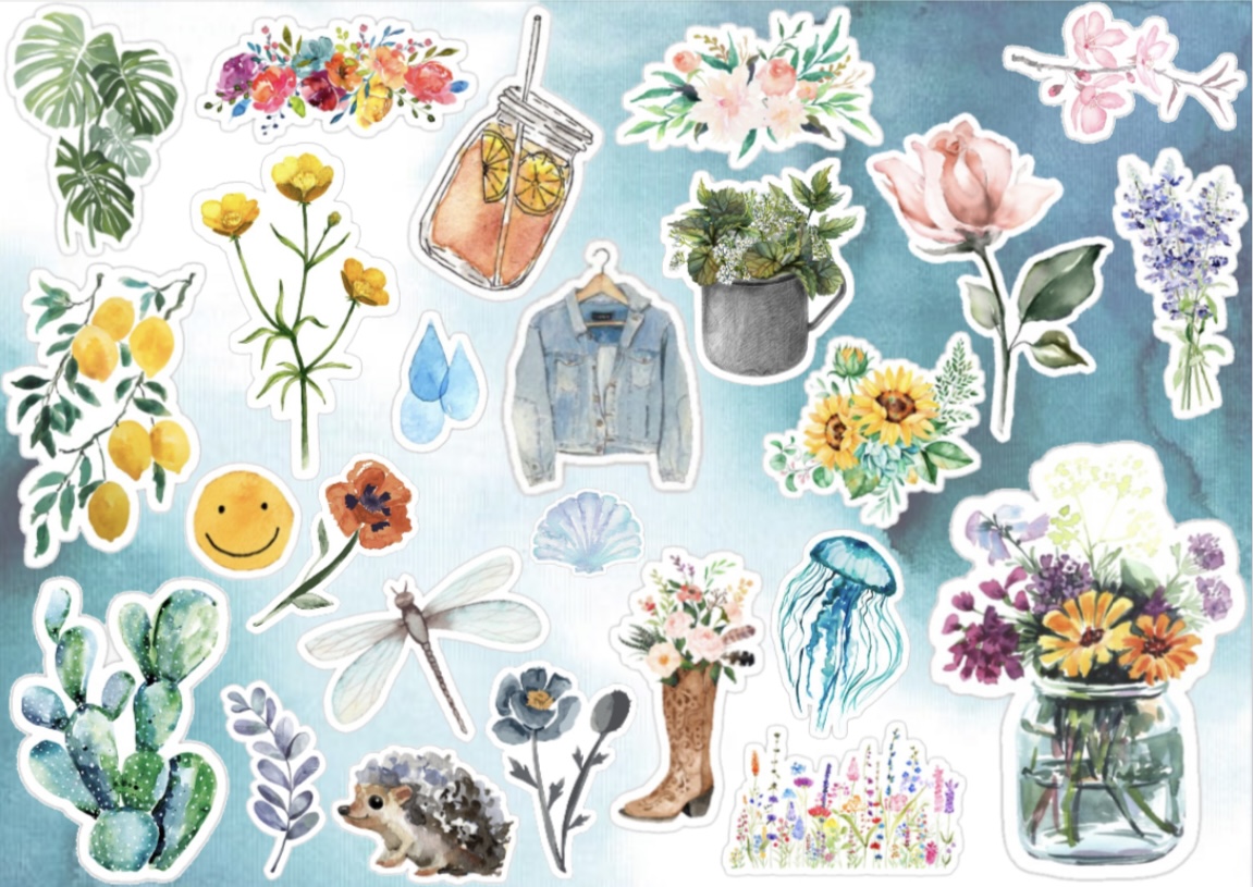 پک watercolor aesthetic کد ۱۱۹۸