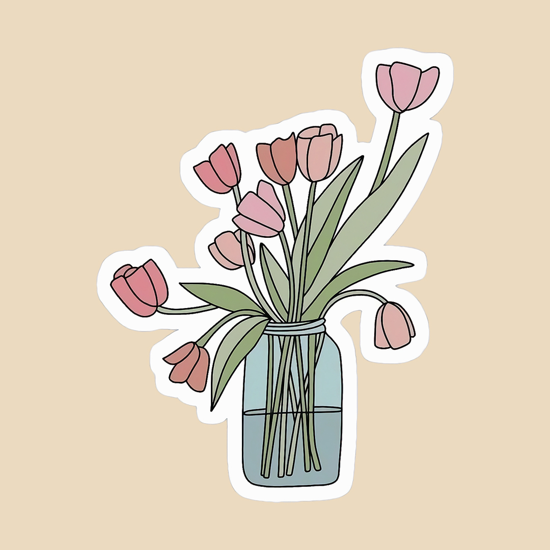 استیکر flower کد 1134