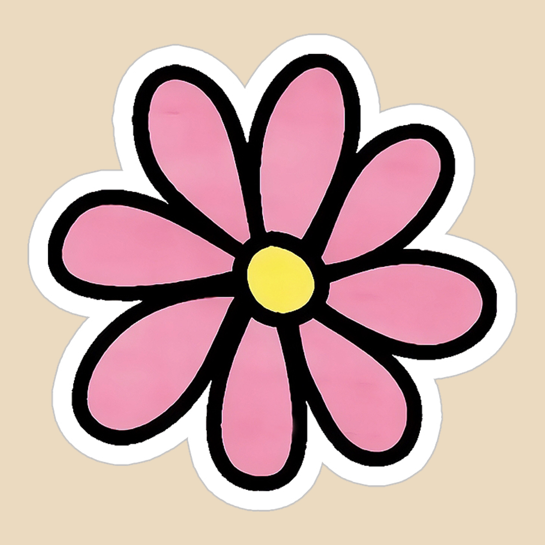 استیکر flower کد 1136