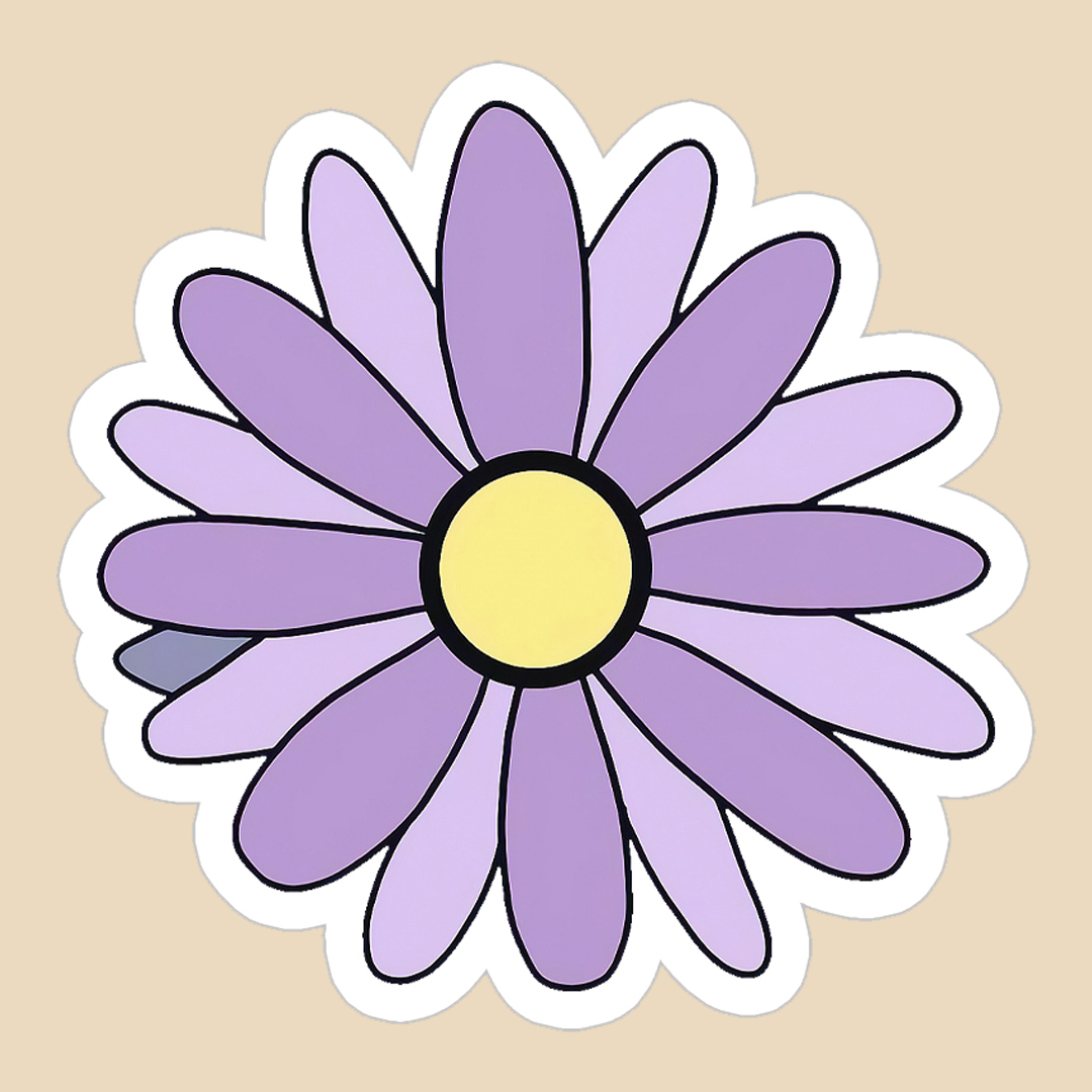 استیکر flower کد 1142