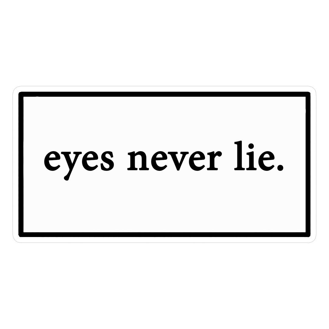 استیکر eyes never lie کد 1318
