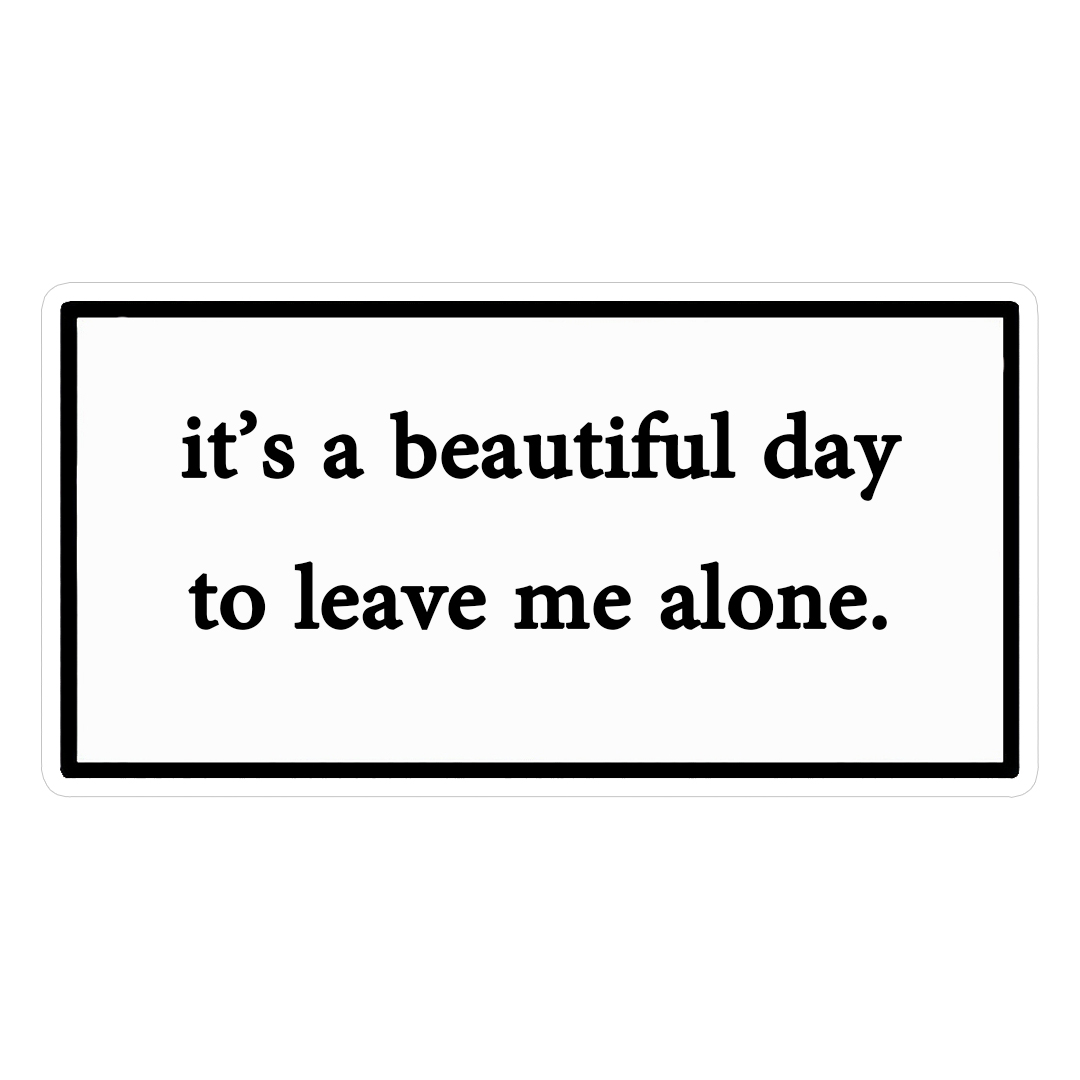 استیکر leave me alone کد 1319