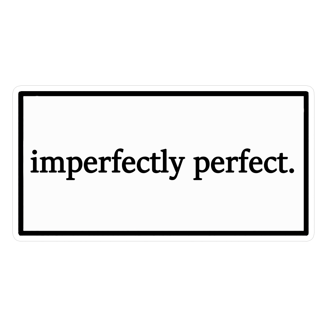 استیکر imperfectly perfect کد 1325