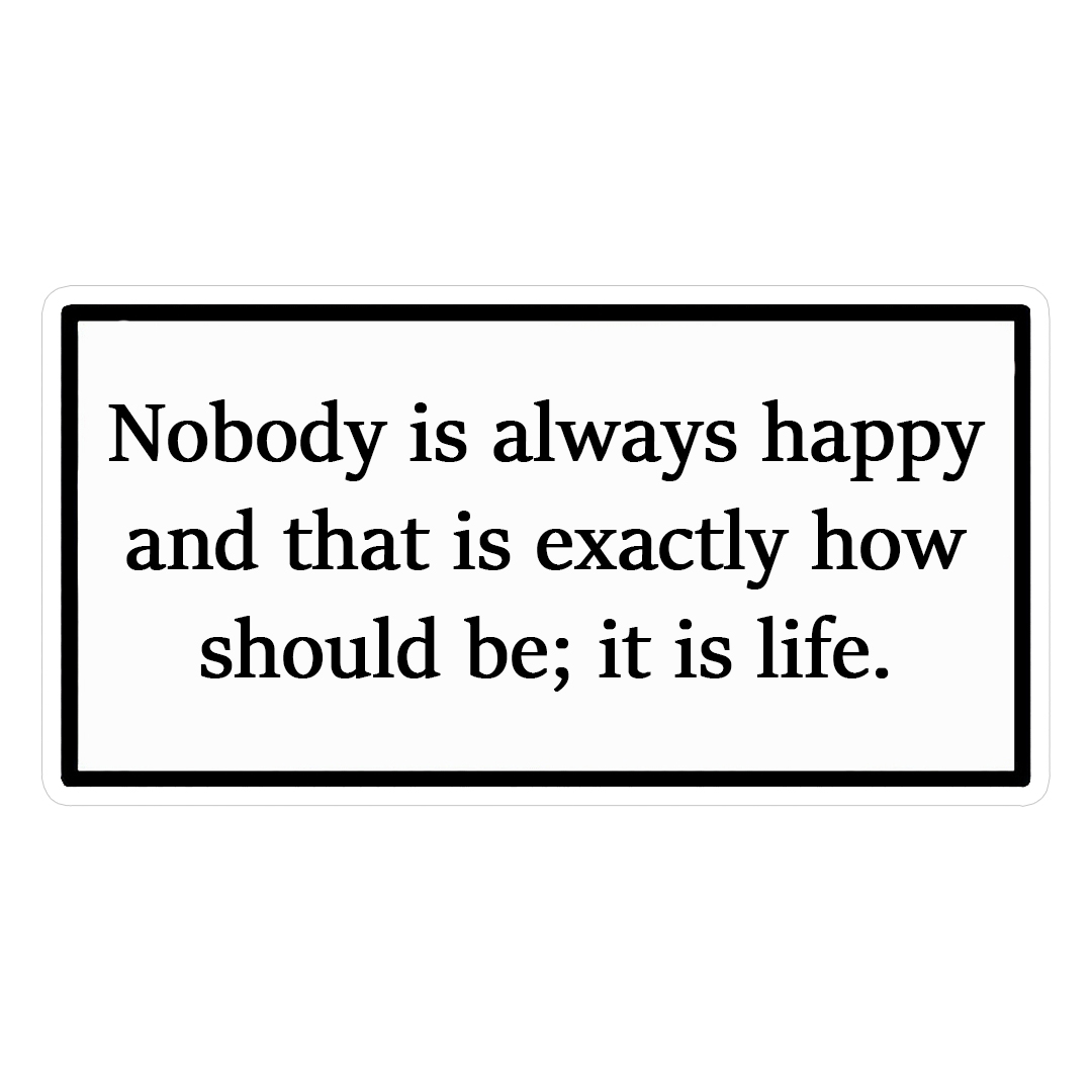 استیکر it is life کد 1333