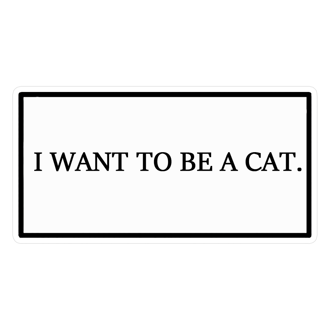 استیکر being a cat کد 1336