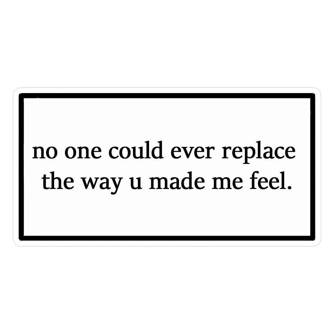 استیکر u made me feel کد 1341