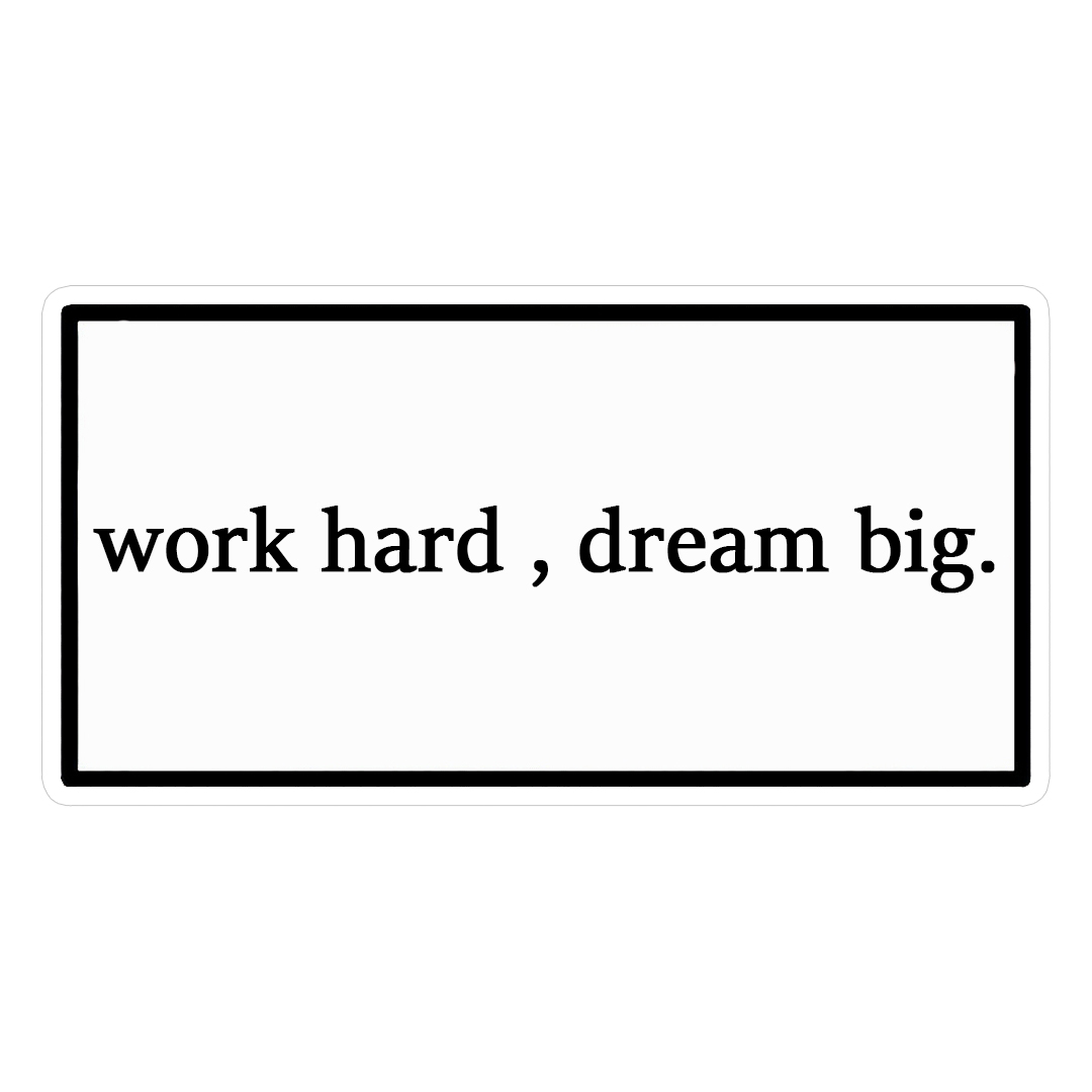 استیکر dream big کد 1345