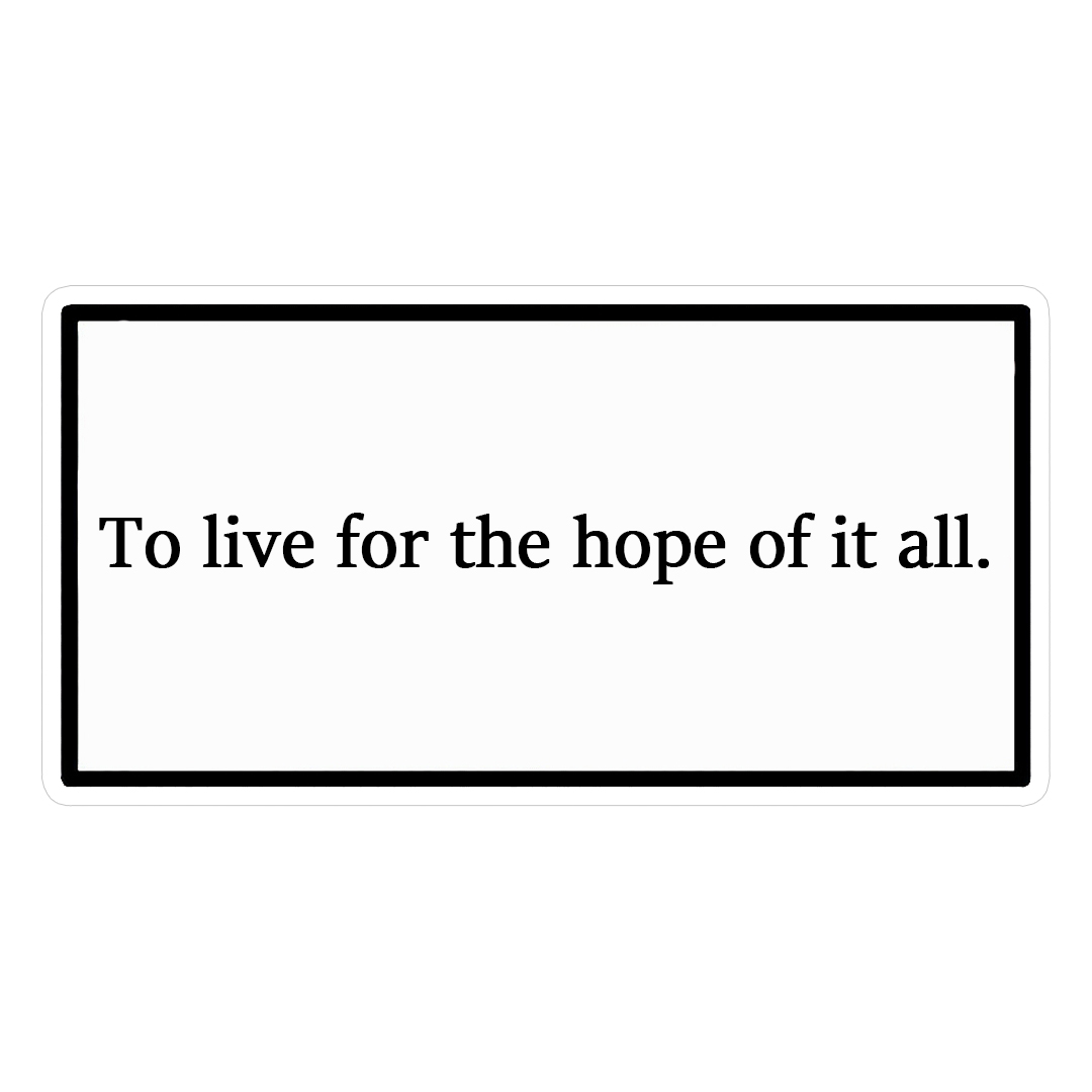 استیکر hope of it all کد 1354