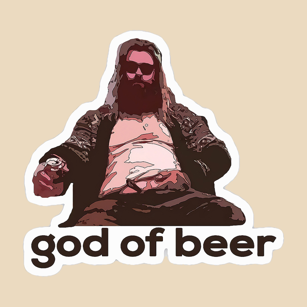 استیکر god of beer کد 1459