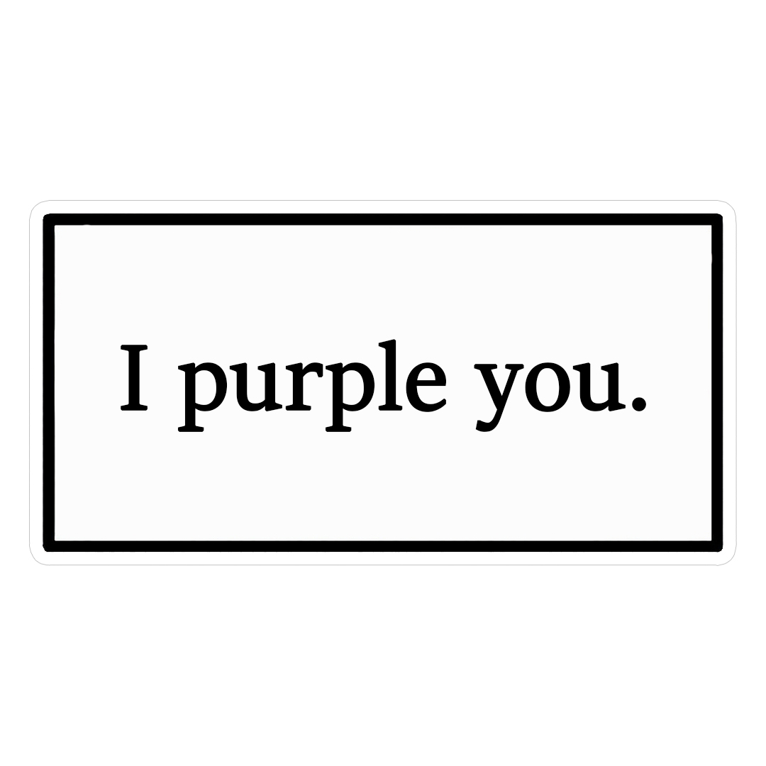 استیکر purple you کد 1378