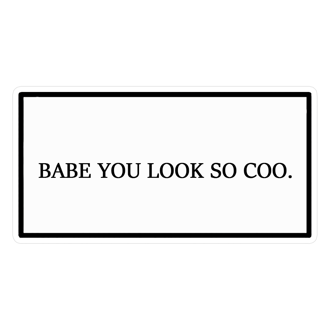 استیکر you look so cool کد 1388