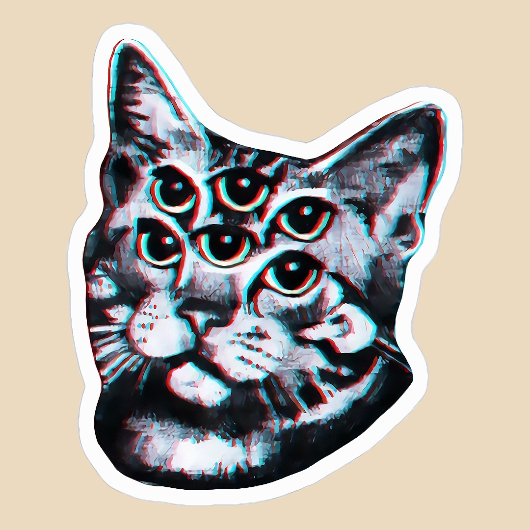 استیکر the witch cat کد 1495