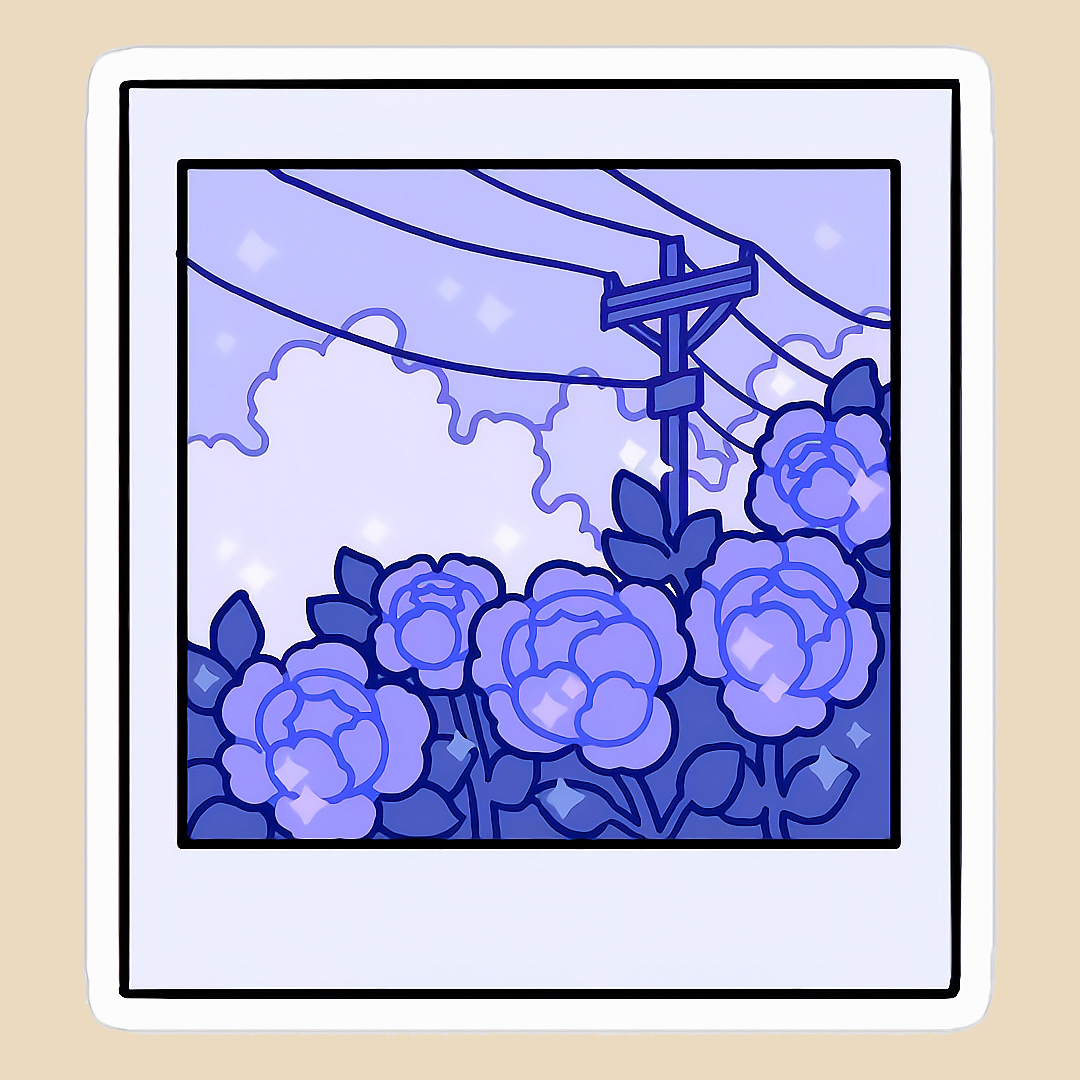 استیکر blue vibe کد 1635