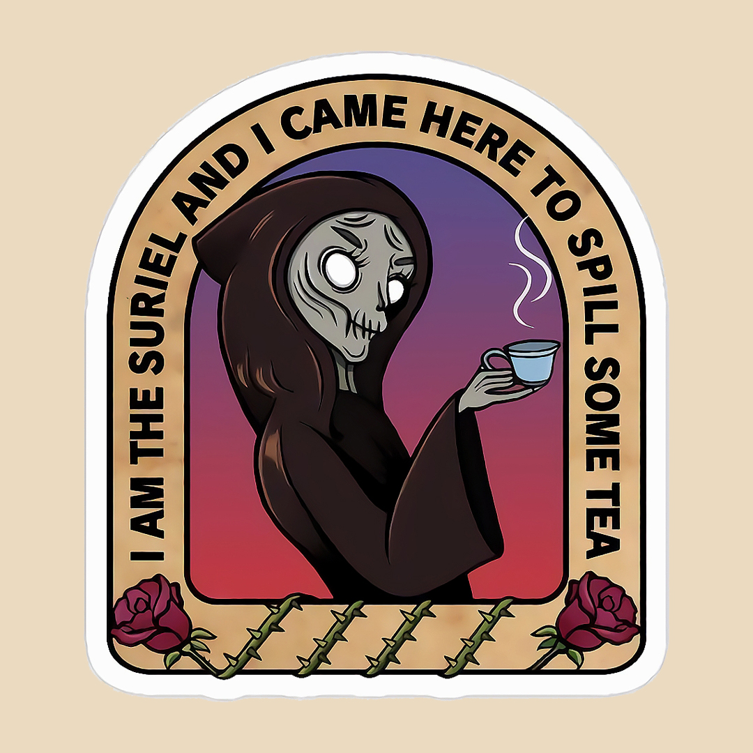 استیکر spill some tea کد 1561