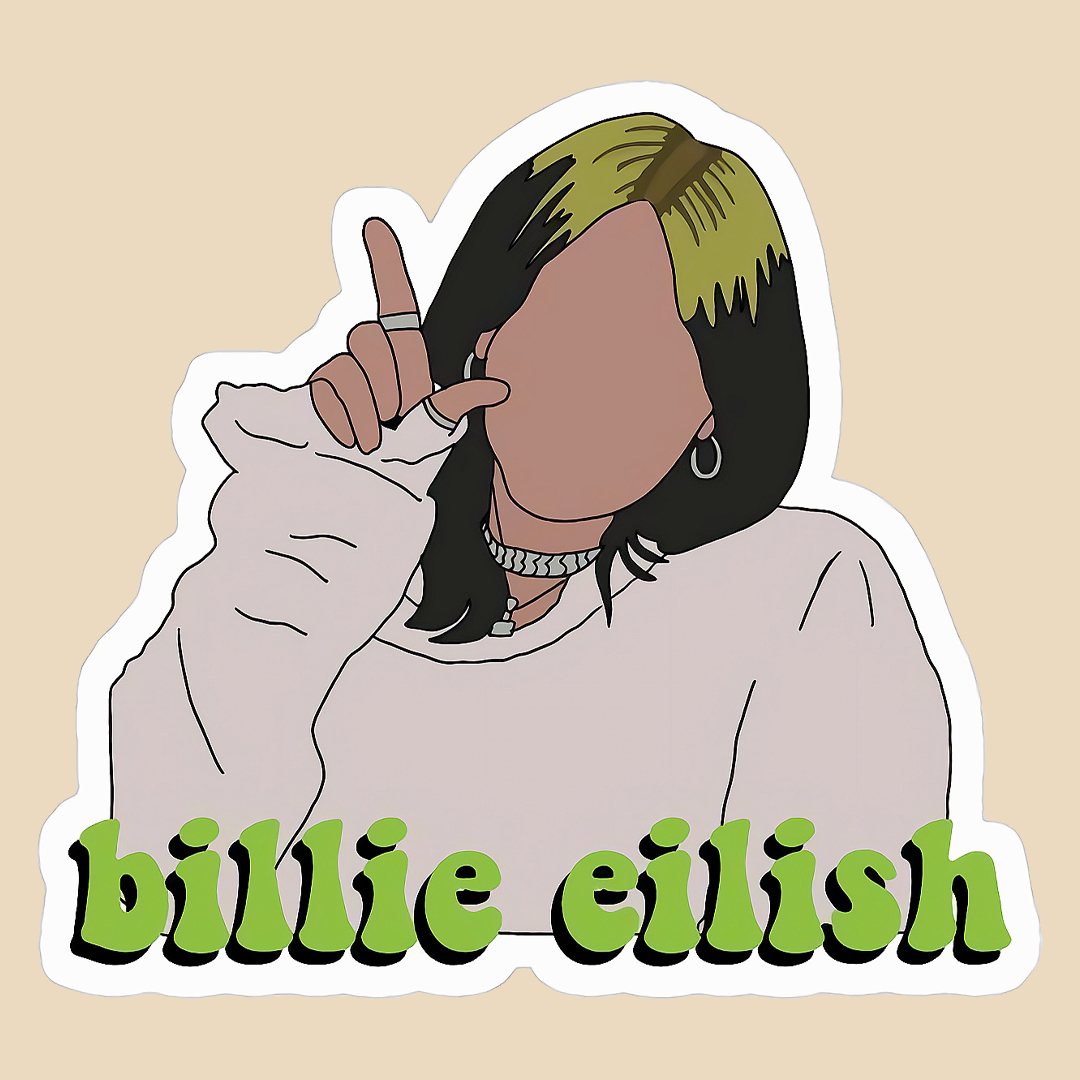 استیکر billie eilish کد 1677