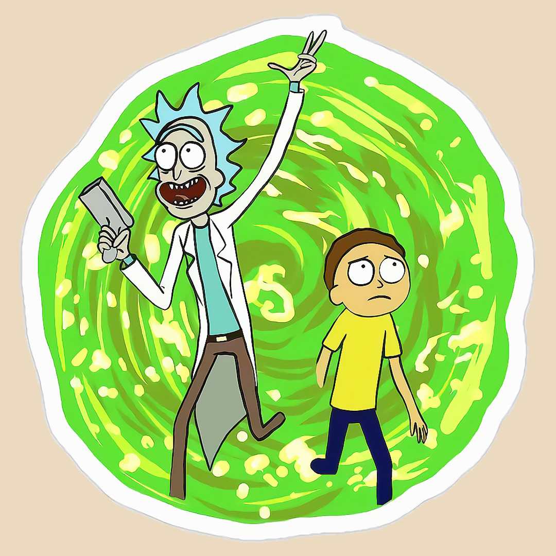 استیکر rick and morty کد 1727
