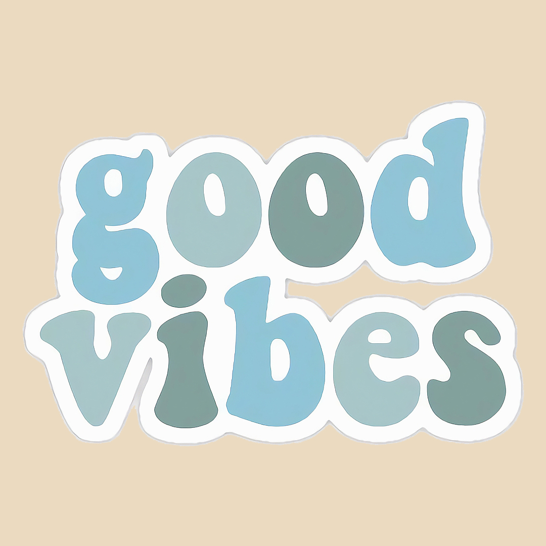استیکر good vibes کد 1778